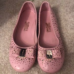 Leather Ferragamo Girls Flats